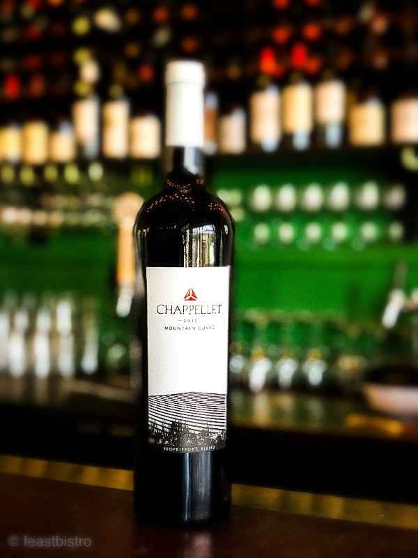 Feast Bistro selection Chappellet wine