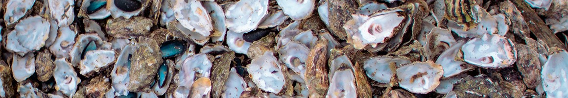 freshly shucked oysters