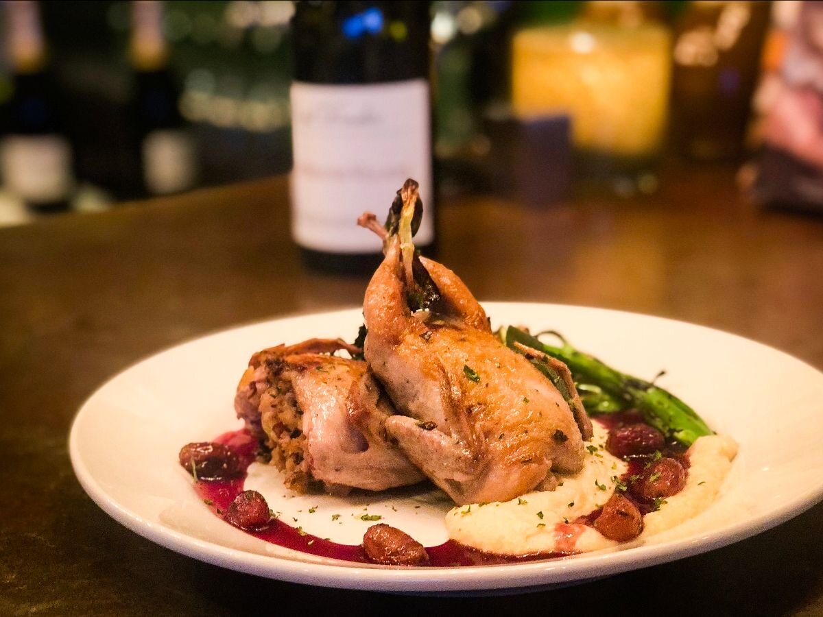 quail marinated in wine