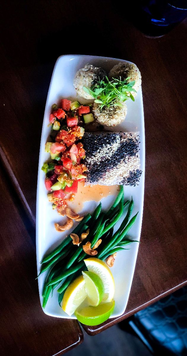 seabass with pinot