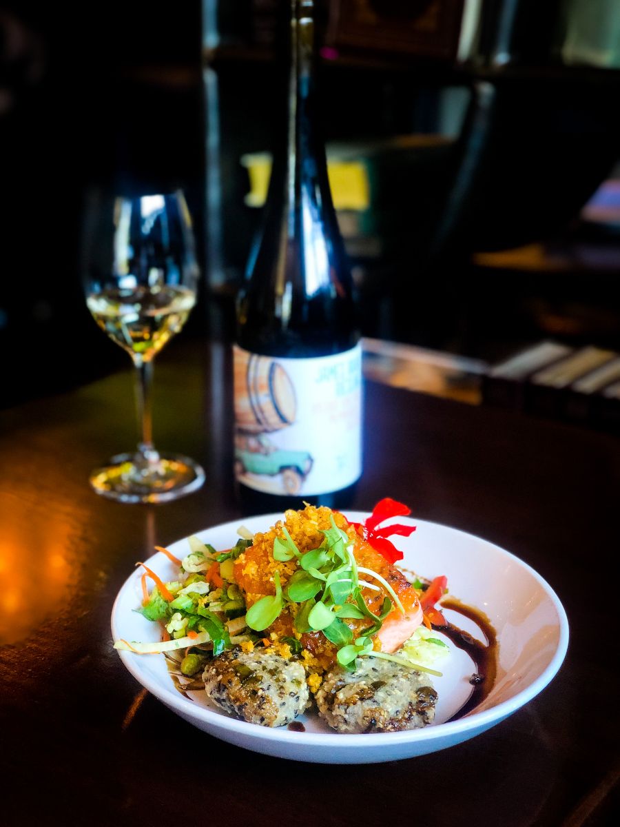 Feast Weekend Special - Citrus Salt & Miso Glazed Salmon - Rahn Riesling