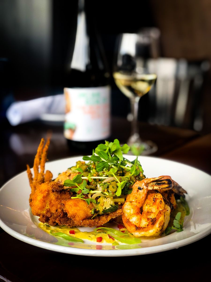 Feast Weekend Special - Softshell Crab, Lobster And Chorizo Dirty Rice