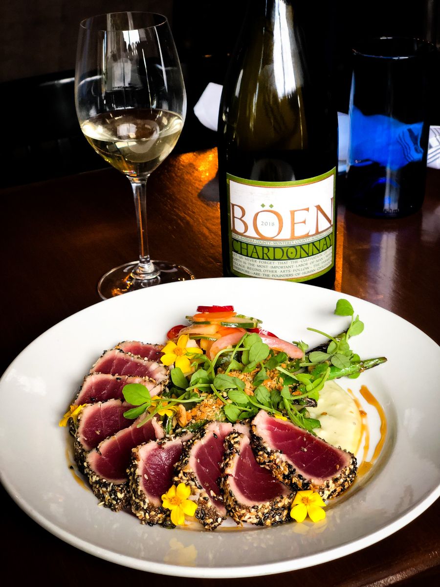 Feast Weekend Special – Seared Ahi – Boen Chardonay Feast Weekend Special - Seared Ahi - Boen Chardonay