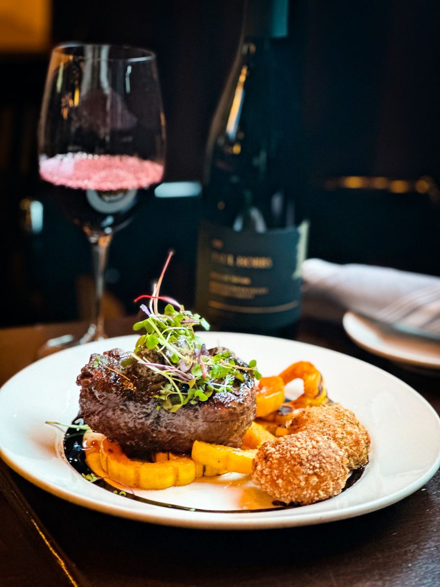 Beef Tenderloin, Brandy Black Garlic Butter
