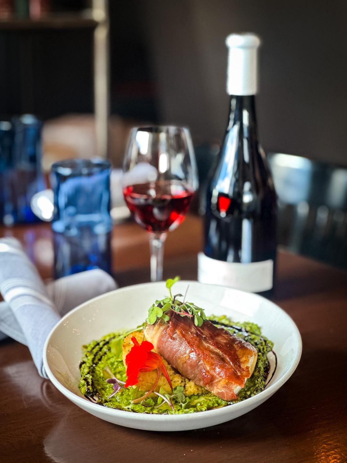 Proscuitto wrapped Grouper