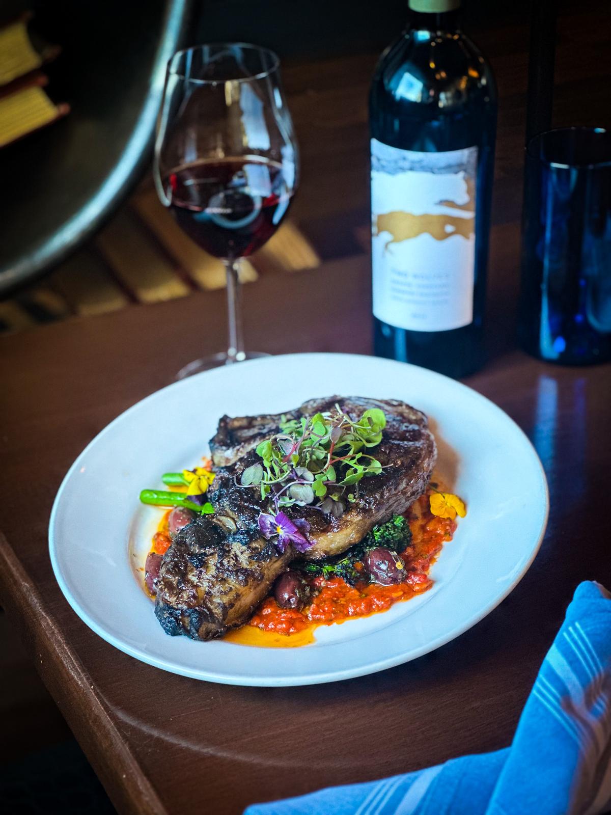 Wagyu Ribeye Red Pepper Romesco