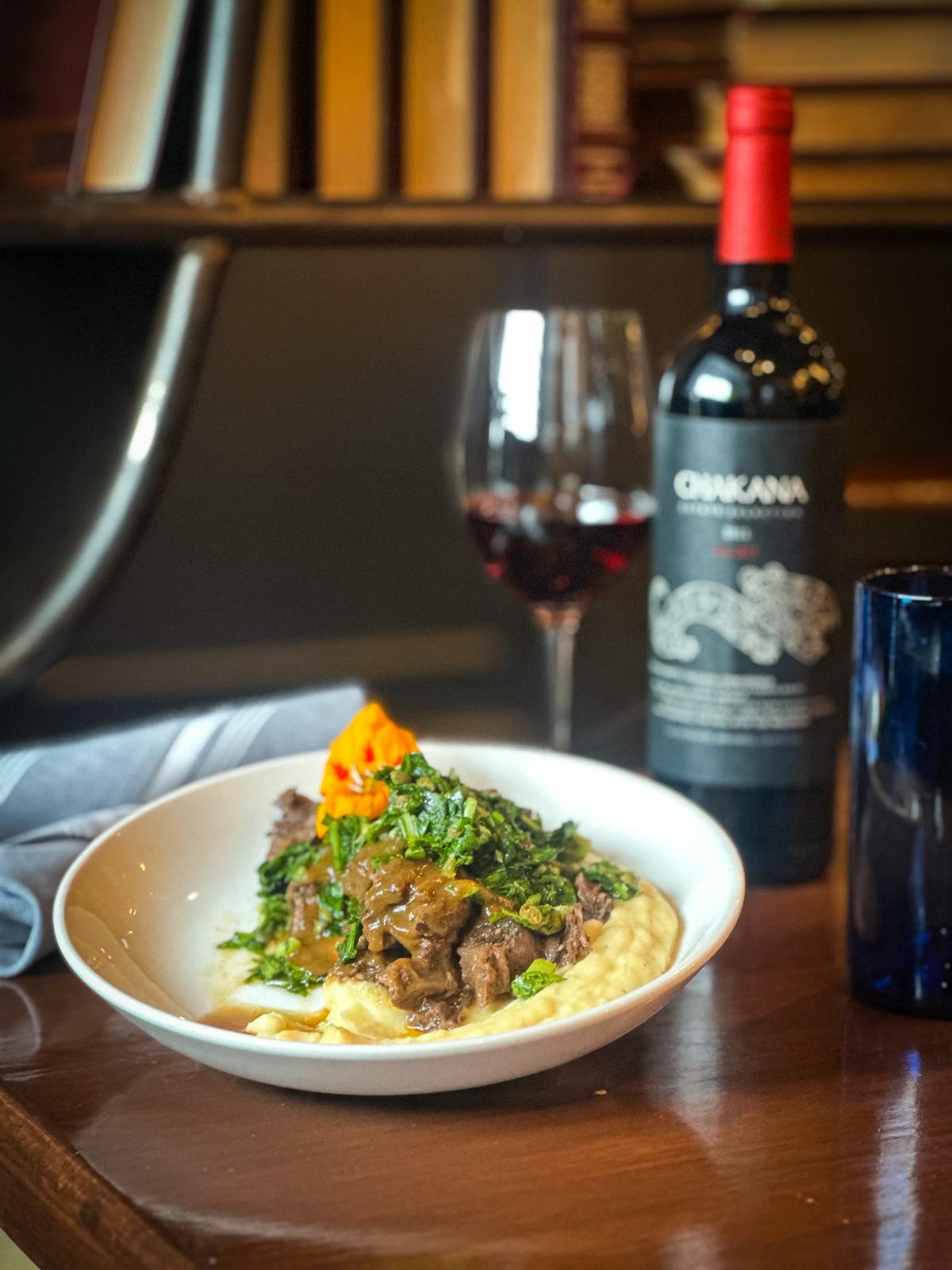wagyu beef osso bucco - chakana malbec