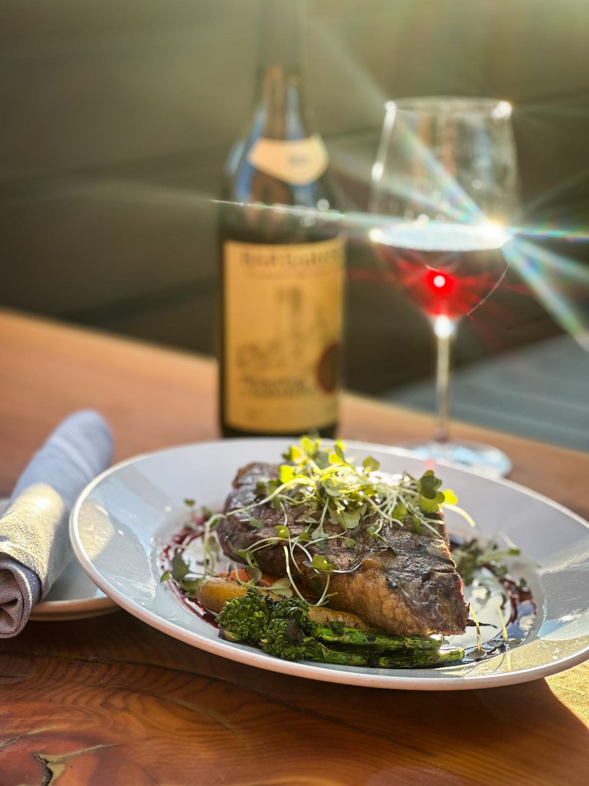 Red Wine and Herb 16 oz Wagyu Ribeye - Produttori Barbaresco